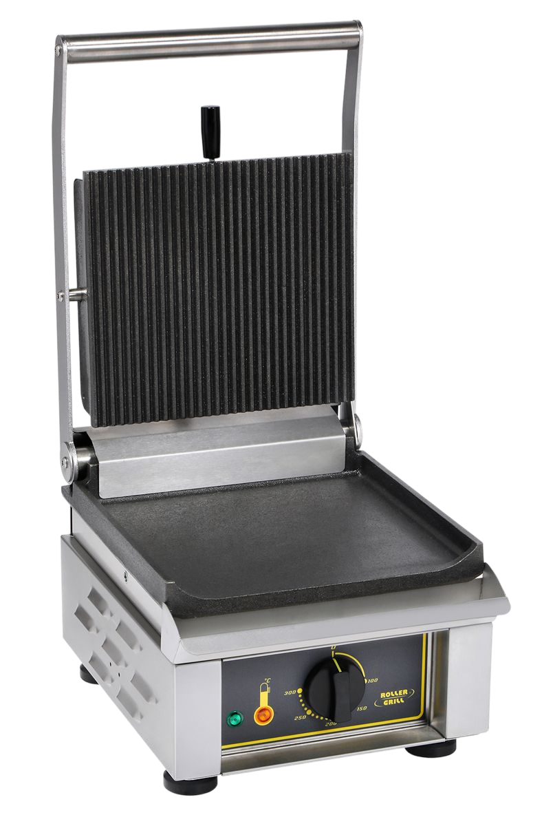 Cast-iron contact grill – specific model for hamburgers and steaks