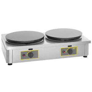 Crêpière professionnelle gaz double – 2 x Ø400 mm