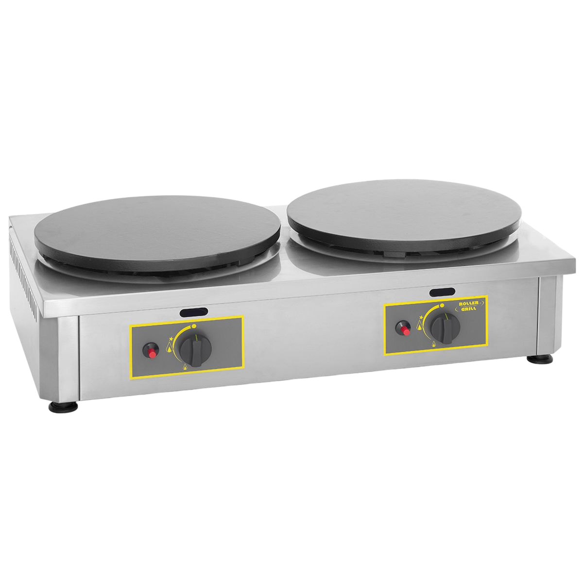 Crêpière professionnelle gaz double – 2 x Ø400 mm