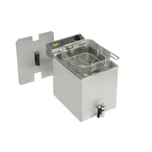 Friteuse électrique professionnelle tout inox – 1 cuve 8 L avec vidange