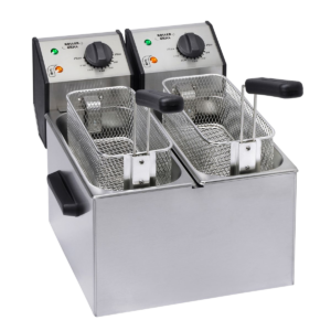 Friteuse électrique professionnelle – double cuve 2 x 5 L