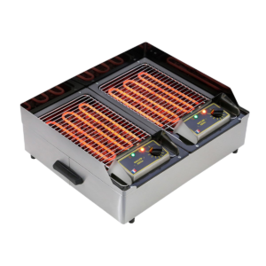 Gril électrique double à pierres de lave