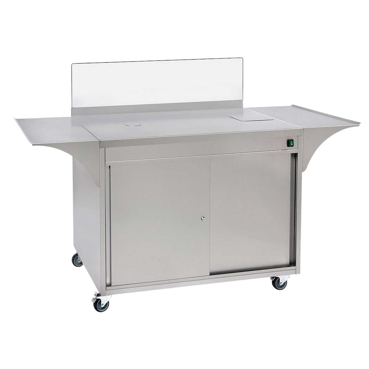 Meuble inox roulant pour concepts gaufres – Image 2