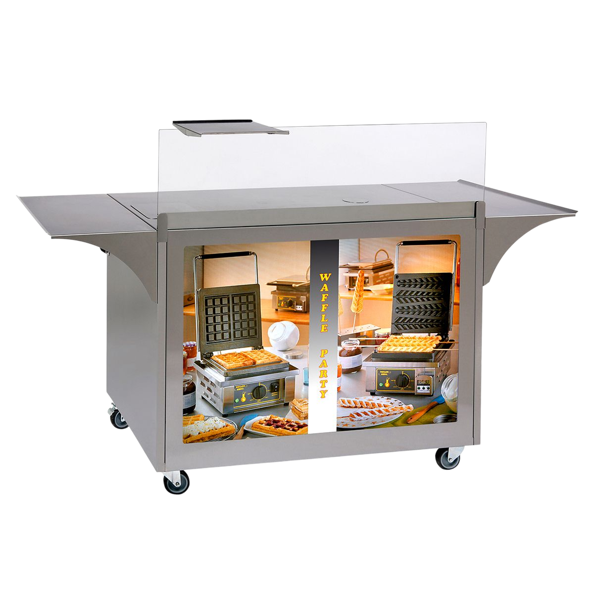 Meuble inox roulant pour concepts gaufres – Image 4