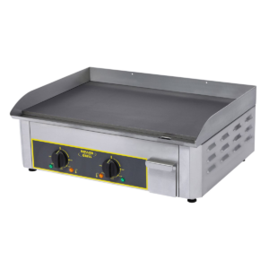 Plaque à snacker électrique en acier décarburé – 2 zones de cuisson
