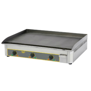 Plaque à snacker électrique en acier décarburé – 3 zones de cuisson