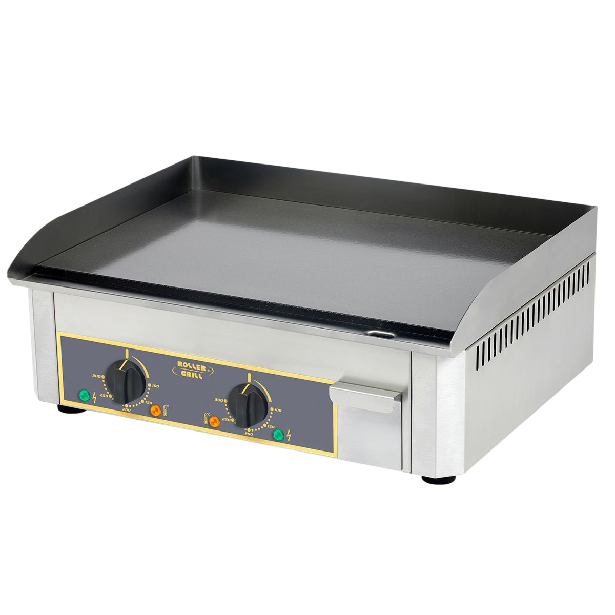 Electric griddle with enamelled steel plate - 2 cooking zones