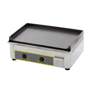 Plaque à snacker électrique en fonte – 2 zones de cuisson
