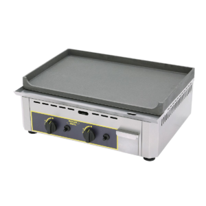 Plaque à snacker gaz en fonte – 2 zones de cuisson