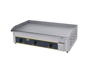 Plaque à snacker électrique en inox – 3 zones de cuisson