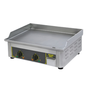 Plancha électrique inox professionnelle – 2 zones de cuisson