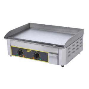 Plaque à snacker électrique en inox – 2 zones de cuisson