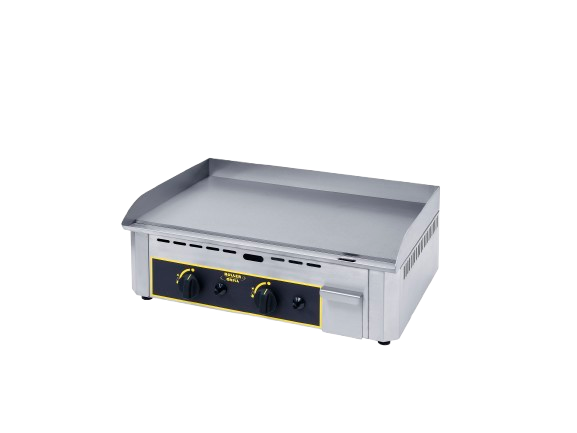 Plaque à snacker gaz en inox – 2 zones de cuisson