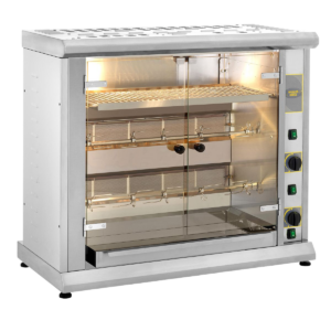 Rôtissoire professionnelle gaz – 2 broches