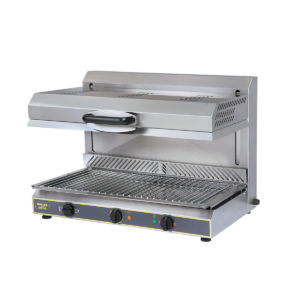 Salamandre avec détection de plat – 3 foyers vitrocéramiques