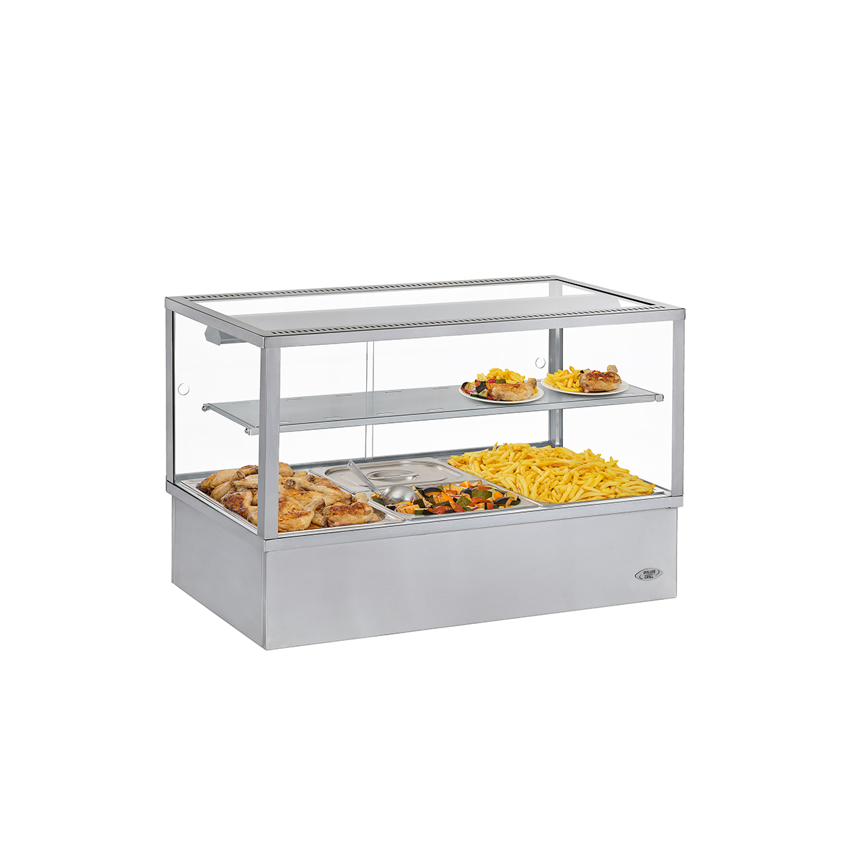 Vitrine chauffante bain-marie BMV 30 – Inox