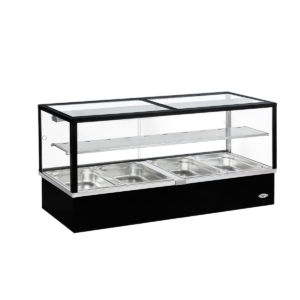 Vitrine chauffante bain-marie double BMV 40 – Noir