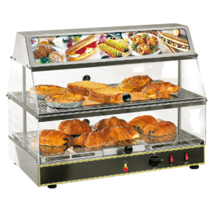 Vitrine chauffante 2 GN 1/1 - bloc lumineux