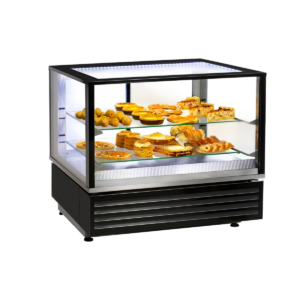 Vitrine chauffante ventilée – 2 étagères verre