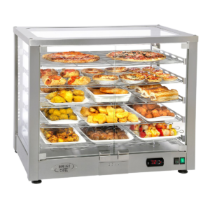 Vitrine chauffante ventilée – 3 grilles