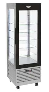 Vitrine positive ventilée - étagères en verre – Inox