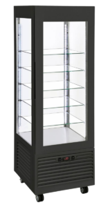 Vitrine négative ventilée – étagères en verre