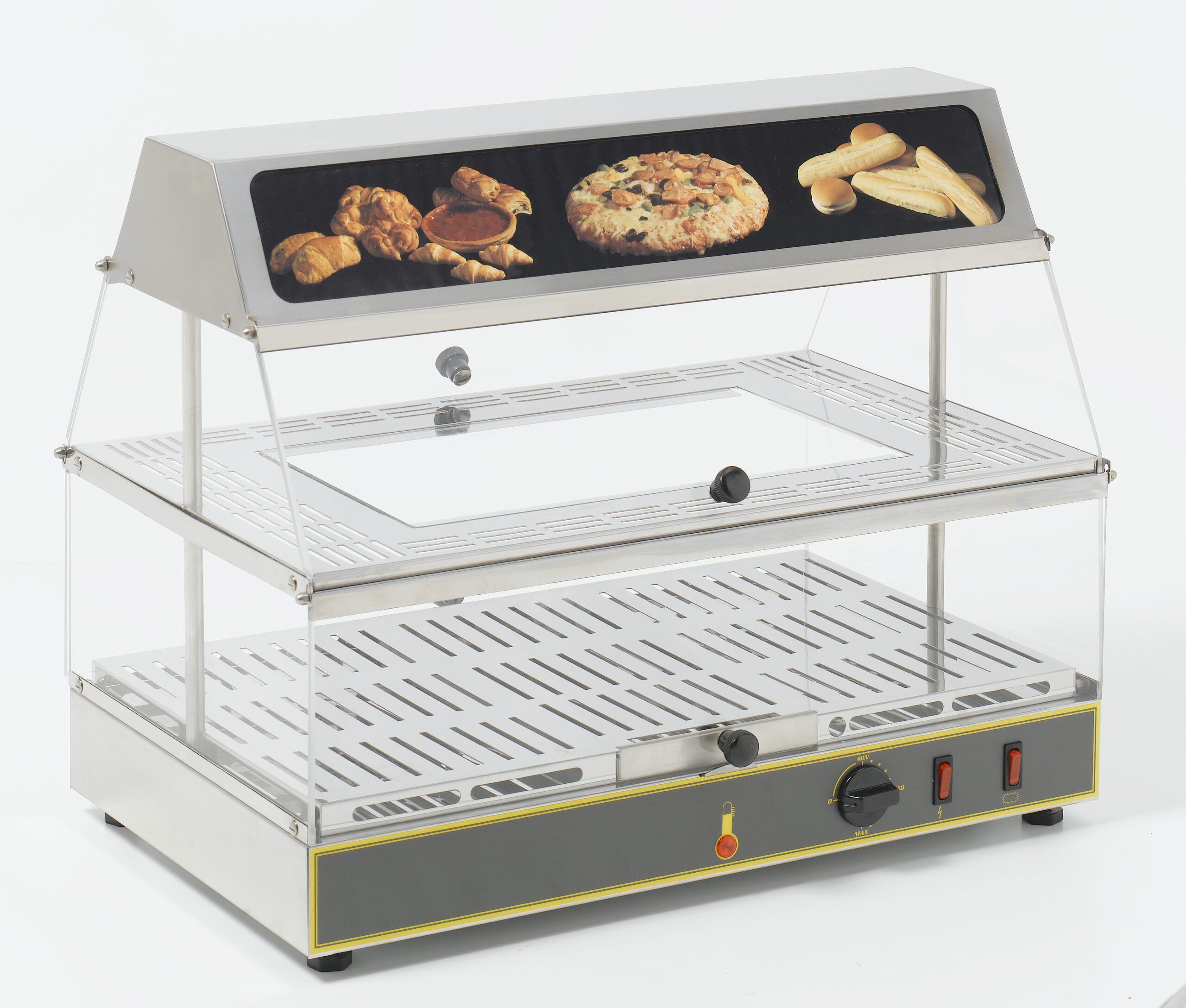 Vitrine chauffante 2 GN, bloc lumineux - WDL 200 – Image 3