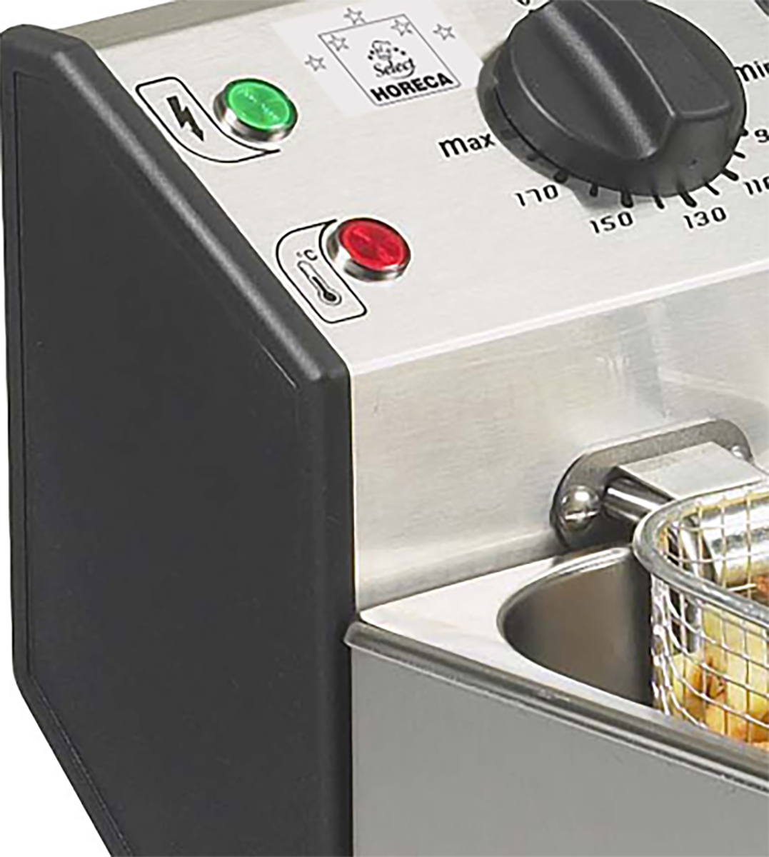 Friteuse électrique professionnelle – double cuve de 5 L + 8 L – Image 2