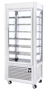 Vitrine verticale positive ventilée - RDC 80 F – Blanc