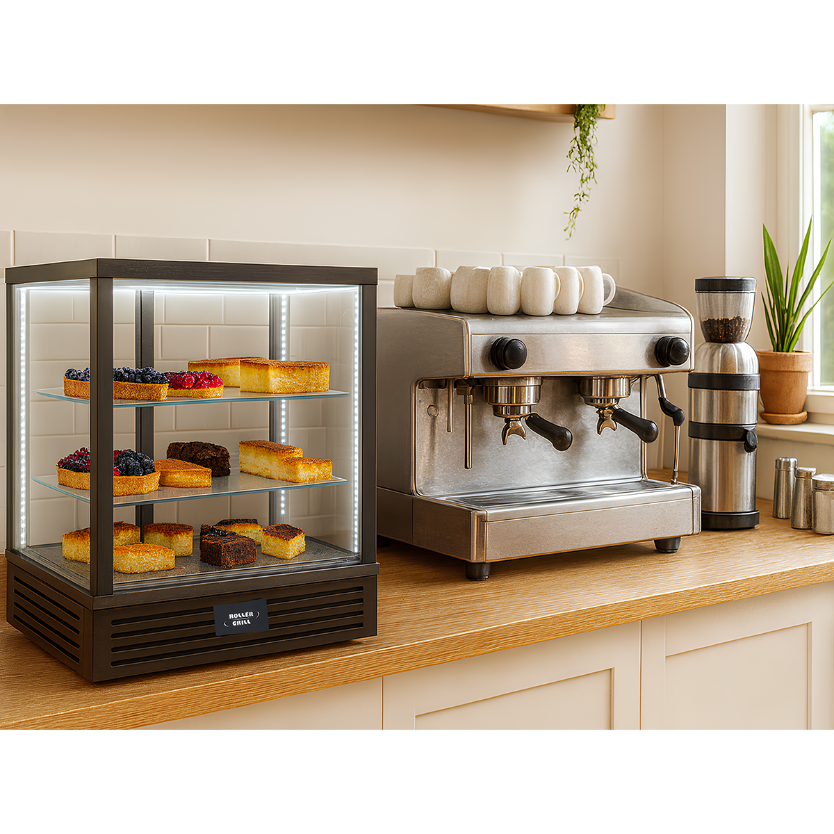 Vitrine de comptoir réfrigérée ventilée GN - CD 600 – Image 2