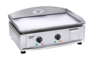 Plancha inox électrique avec 2 zones de cuisson indépendantes