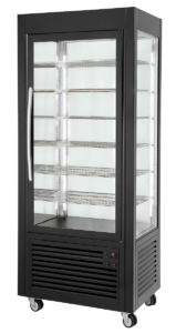 Vitrine verticale positive ventilée - RDC 80 F – Noir