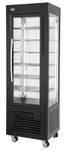 Vitrine négative ventilée – grilles fixes – Noir