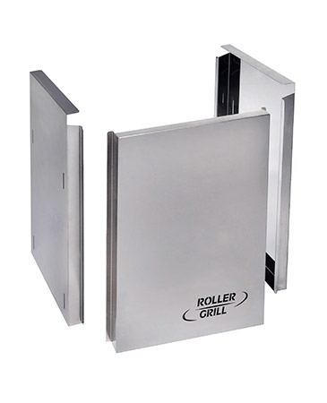 Kit de 3 parois pour chariot de plancha 900mm