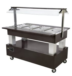 Vitrine chauffante self-service - 2 grilles