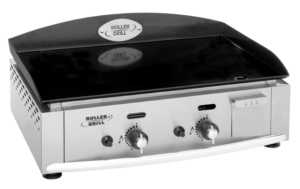Plancha gaz émaillée – 2 zones de cuisson