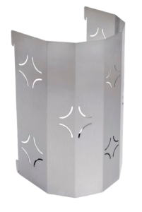 Poubelle inox pour chariot de plancha