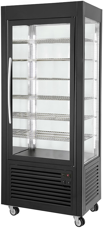 Vitrine réfrigérée ventilée à froid négatif – grilles fixes , large modèle